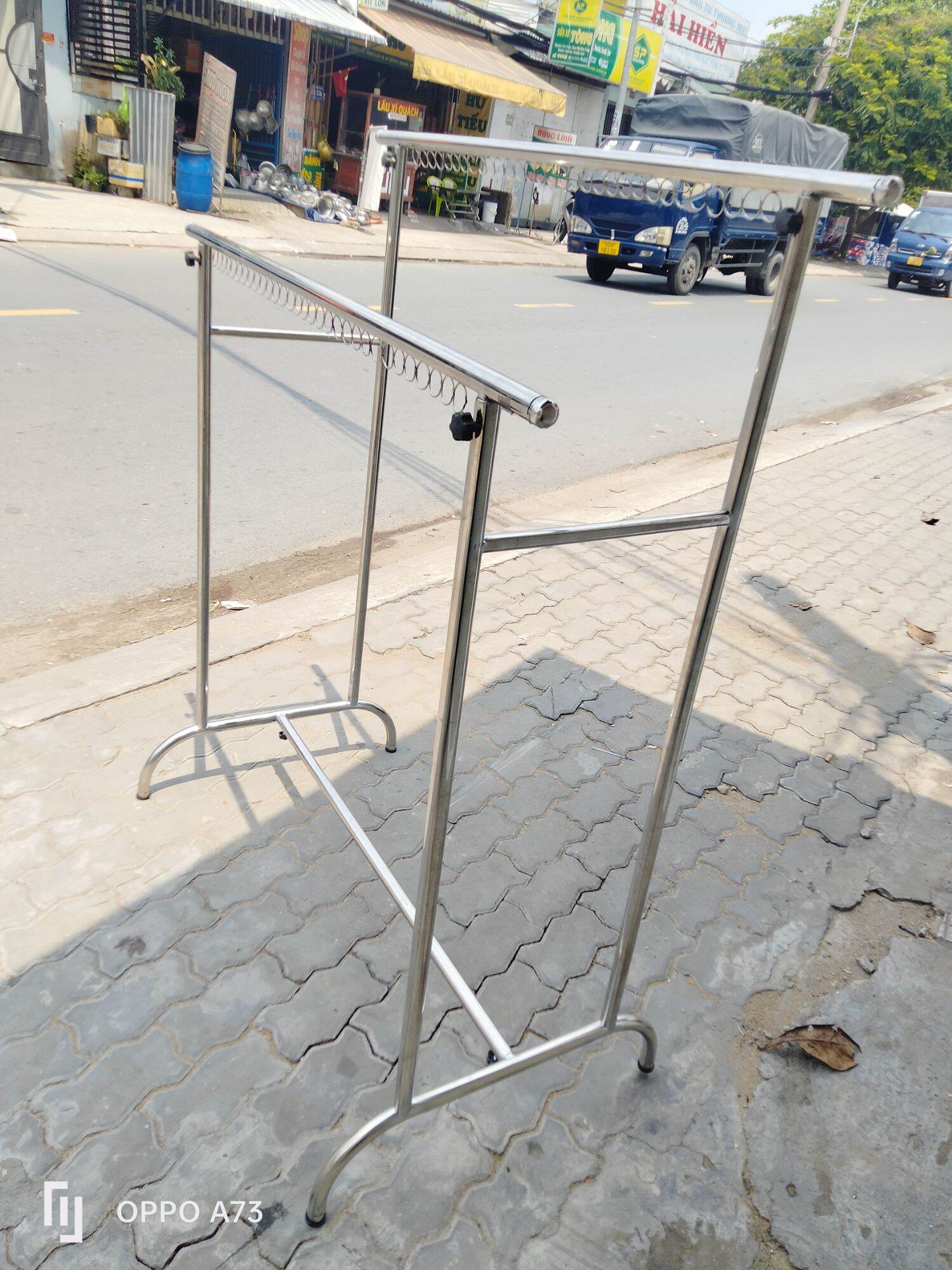 [HCM]Sào Phơi đôi chân cong inox