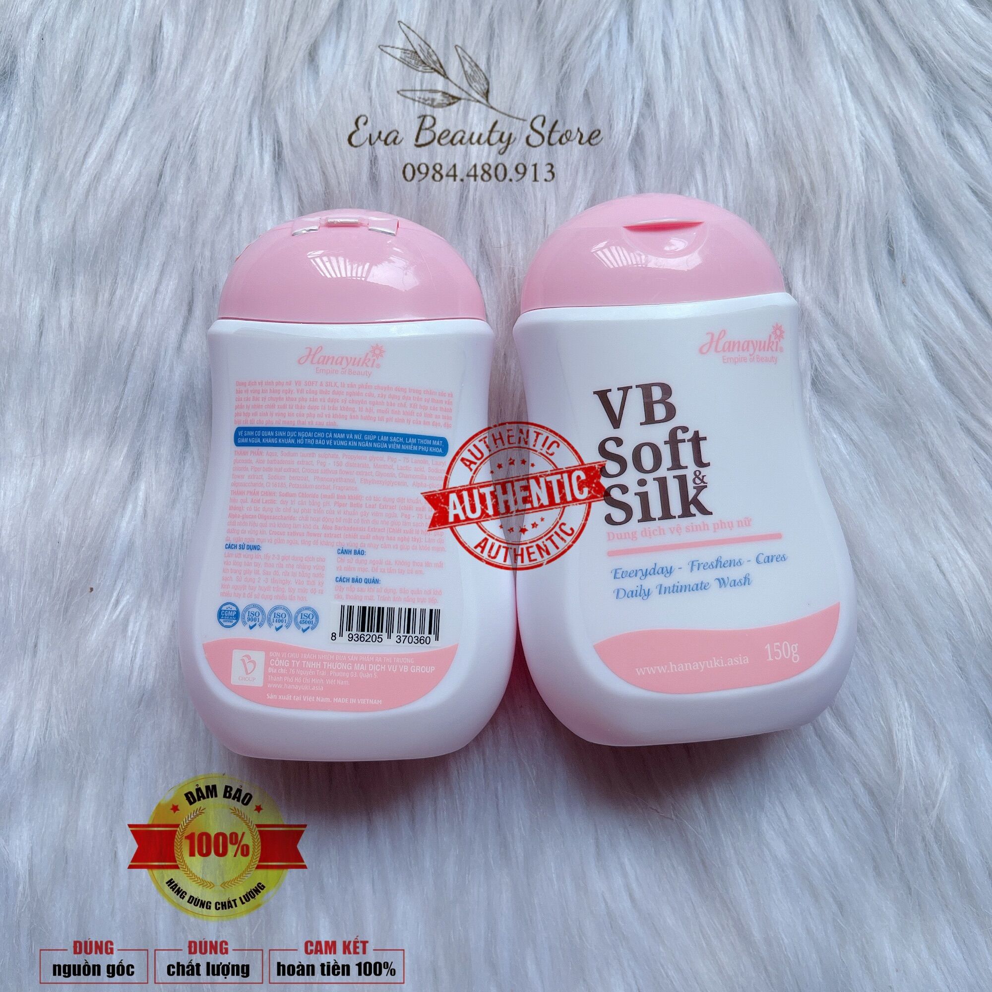 Dung dịch vệ sinh Hanayuki hồng - vb soft silk [ Chính Hãng ]