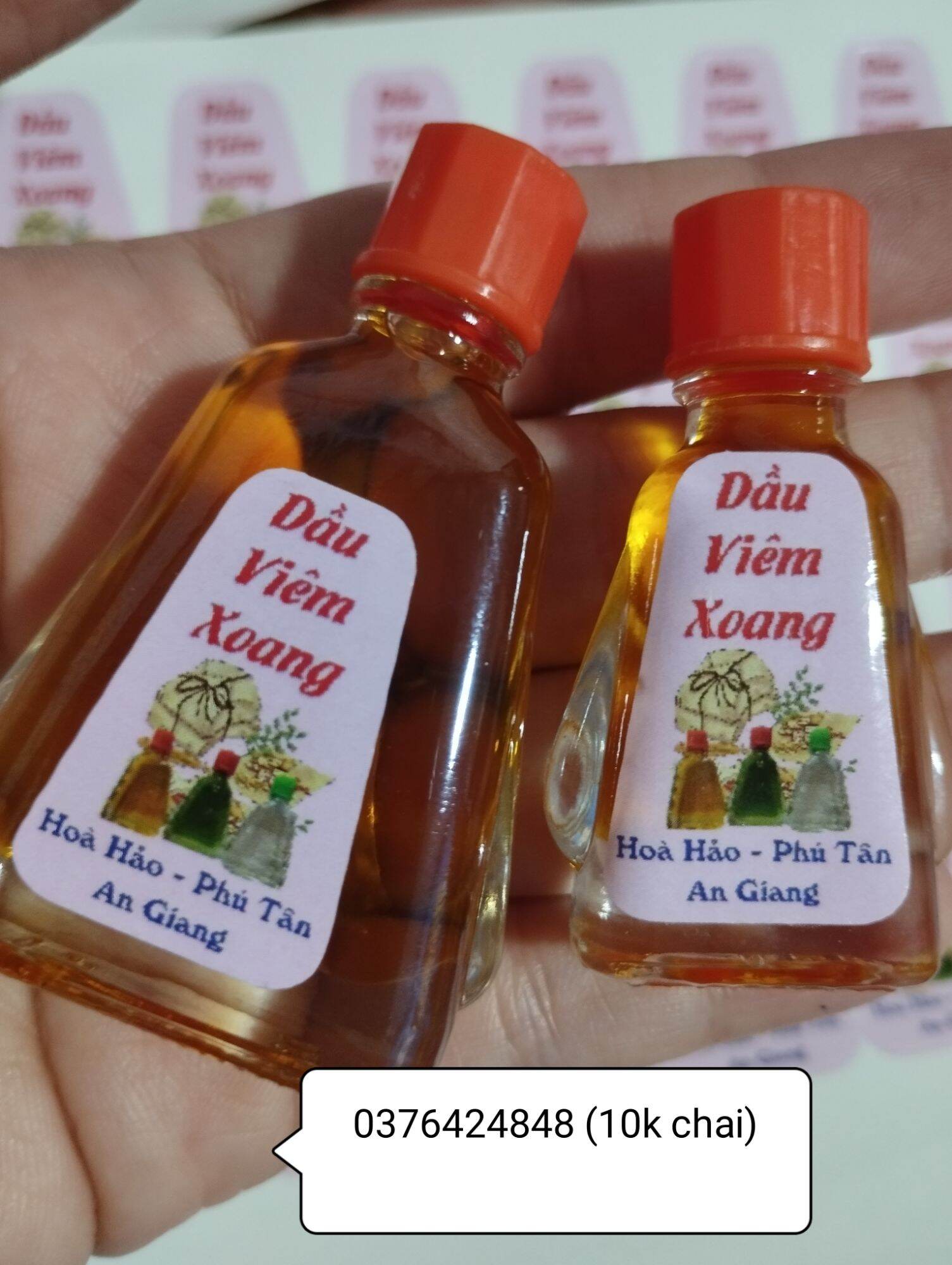 50chai 7ml. DẦU XOANG VÀNG