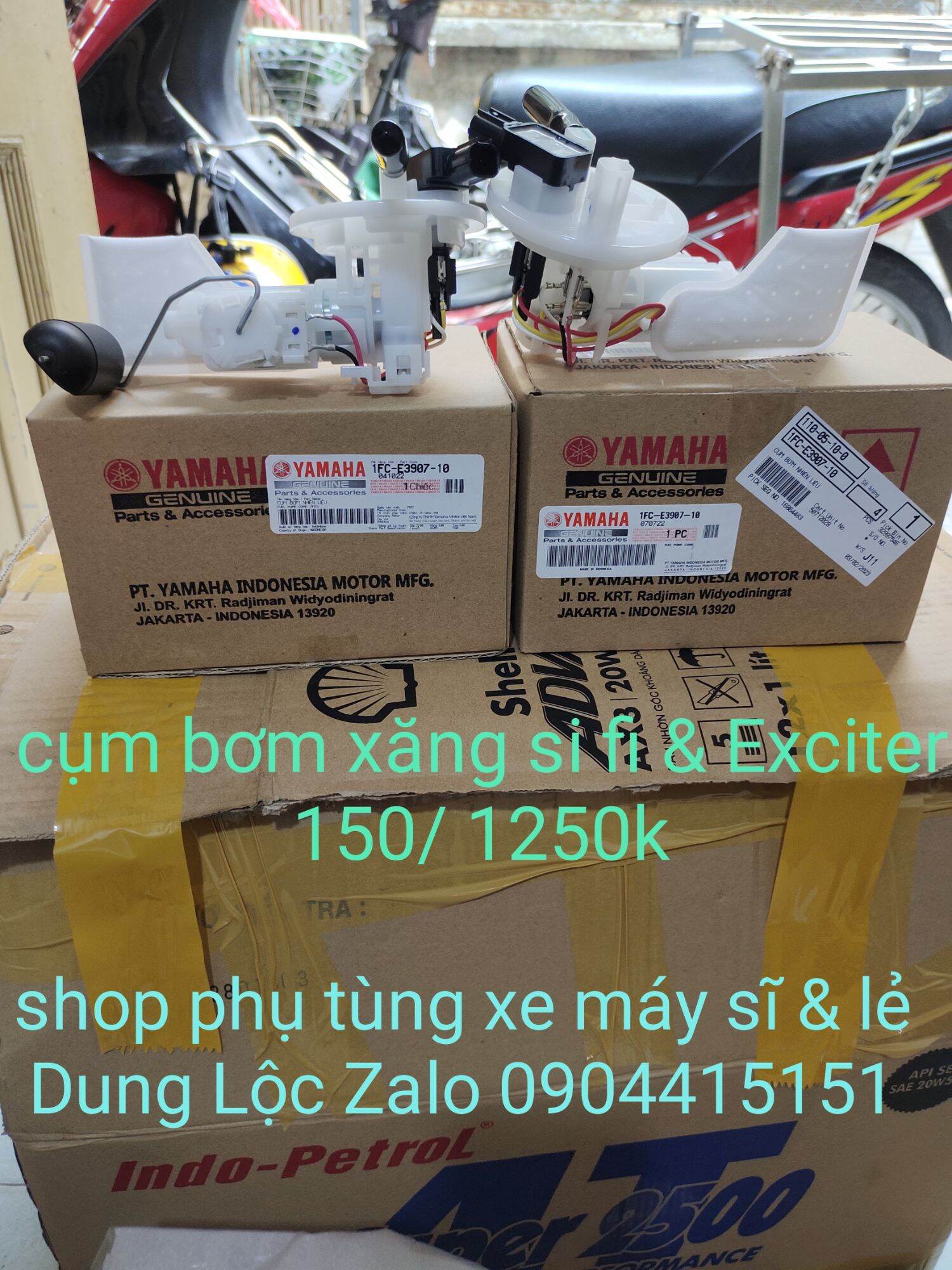 Cum bơm xăng điện tử dùng cho dòng xe máy yamaha Exciter 150 cc, Sirius fi.hàng zin chính hãng yamaha.