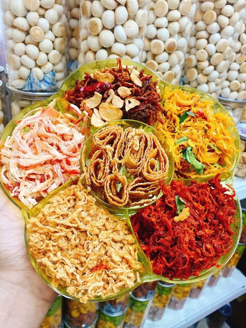 Set khô lục vị thơm nhon - quà tết - 550g