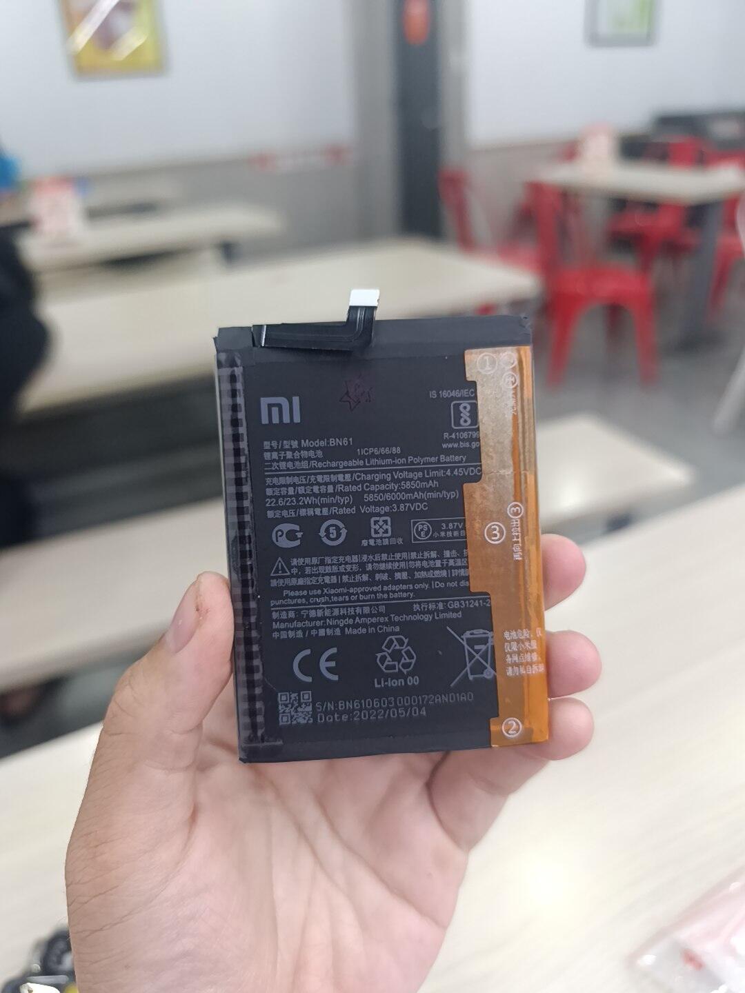 Xiaomi Bn61 /Poco X3 / Pocophone X3 / 6000Mah / Redmi 9t Phone Battery