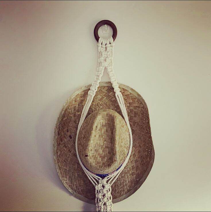 dây macrame móc treo mũ hat hangers
