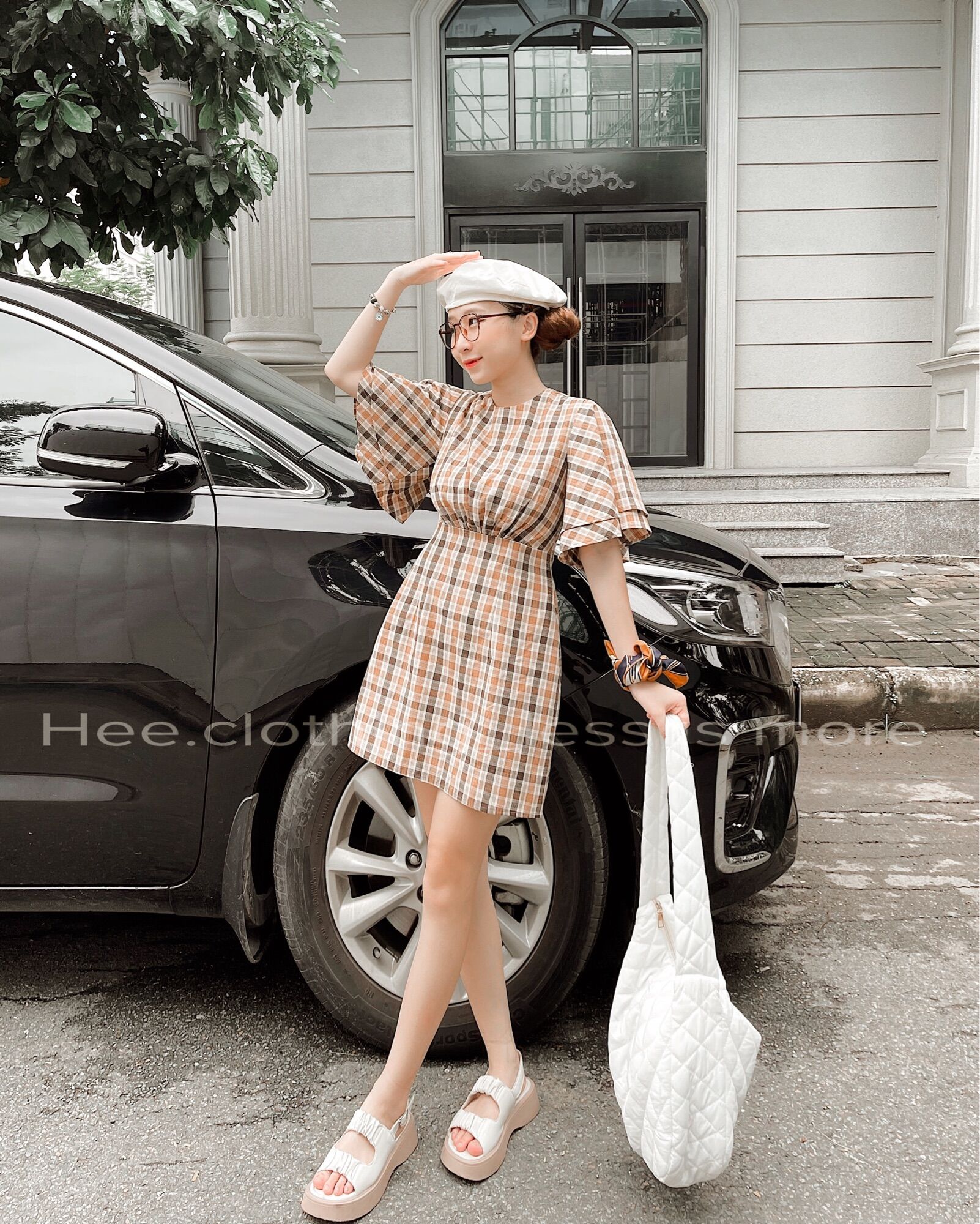 Đầm ngắn tay cánh tiên form A