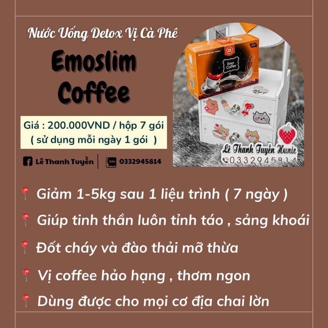 Combo 3 hộp cafe emodetox