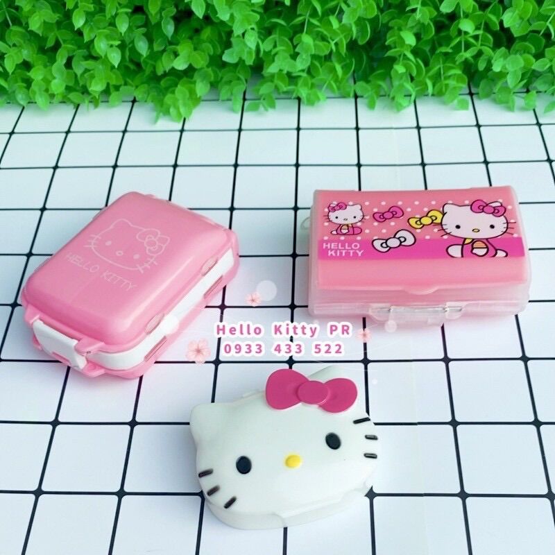 Hộp đựng thuốc nhiều ngăn Hello Kitty