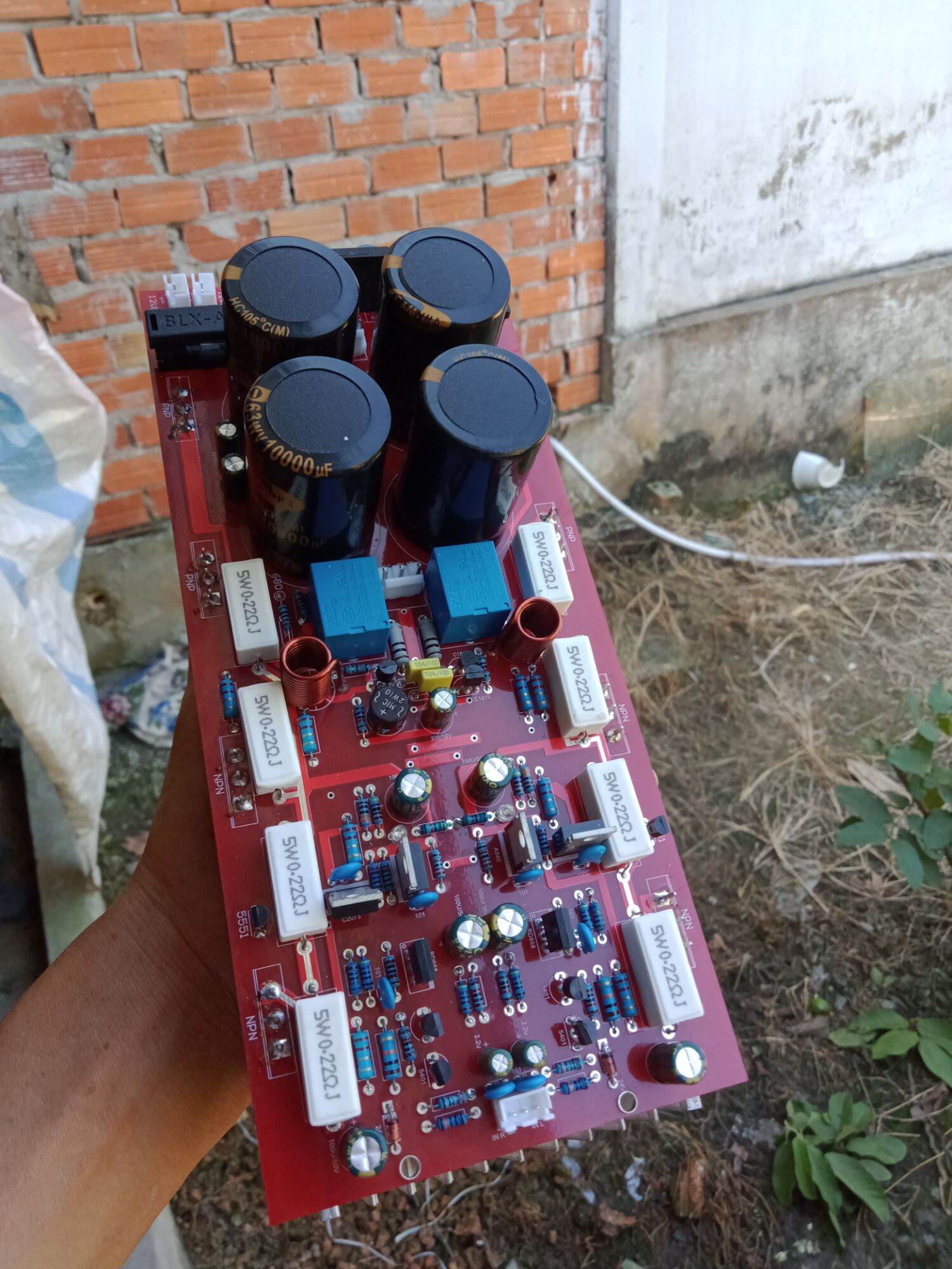 mạch công suất 8 sò liền nguồn ráp sản