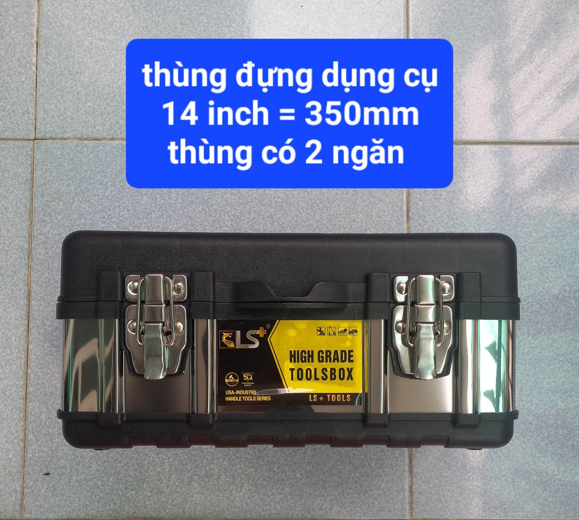 Thùng đựng đồ nghề loại tốt, giao màu ngẫu nhiên ạ