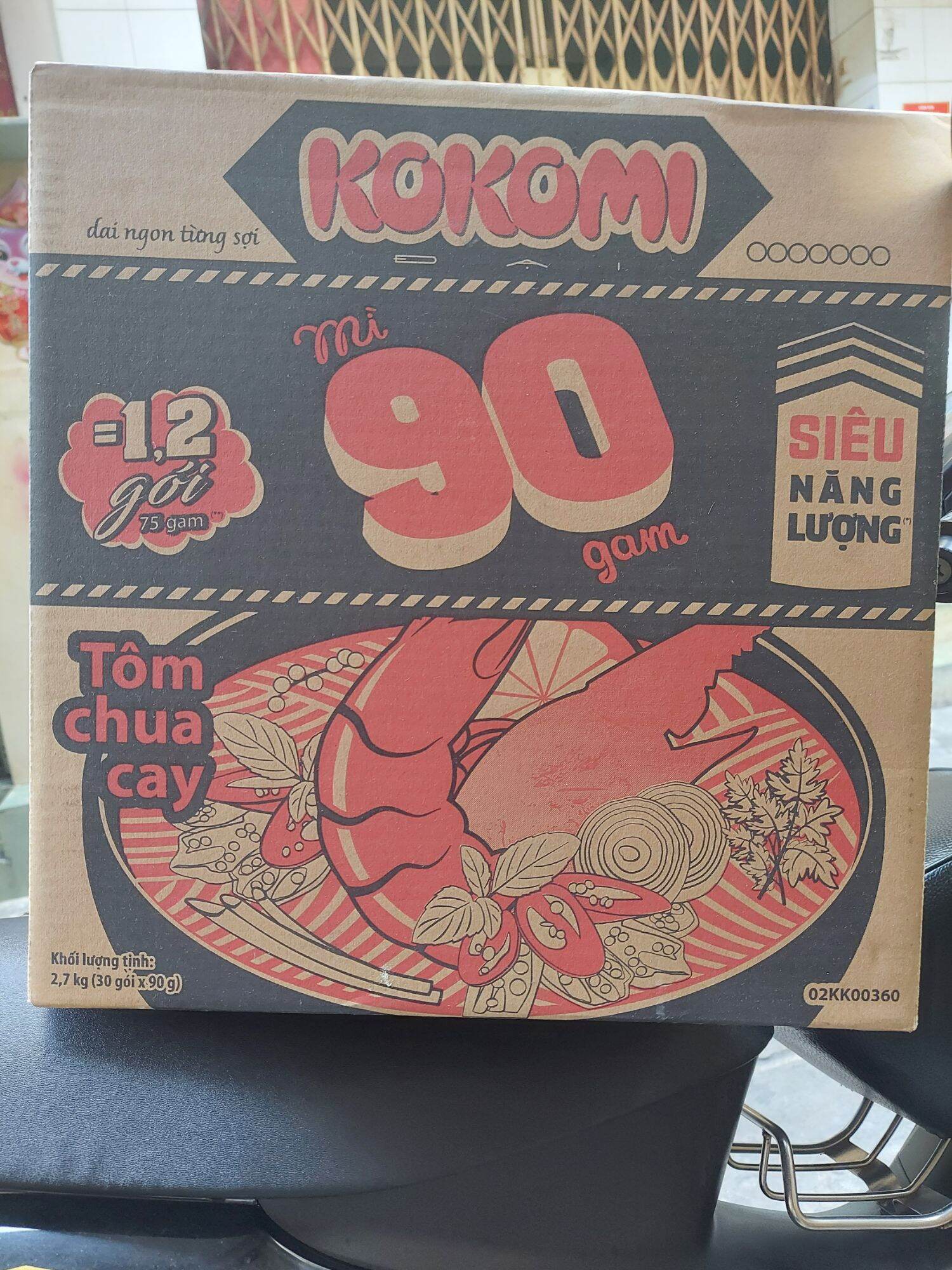 mì kokomi đại tôm chua cay 90gram