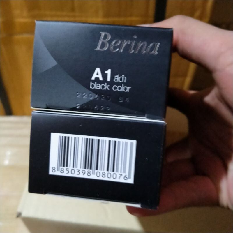 Combo 12 thuốc nhuộm tóc berina a1 -đen a2-nâu đen