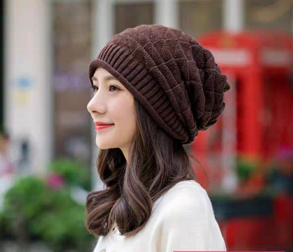 Mũ len nón len nam nữ thời trang Hàn Quốc mới