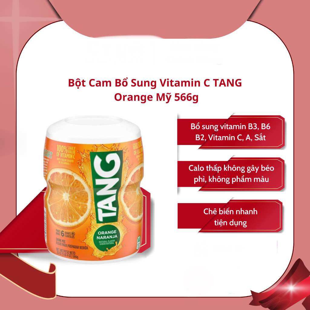 Bột Cam TANG pha nước hộp 566g # Mỹ