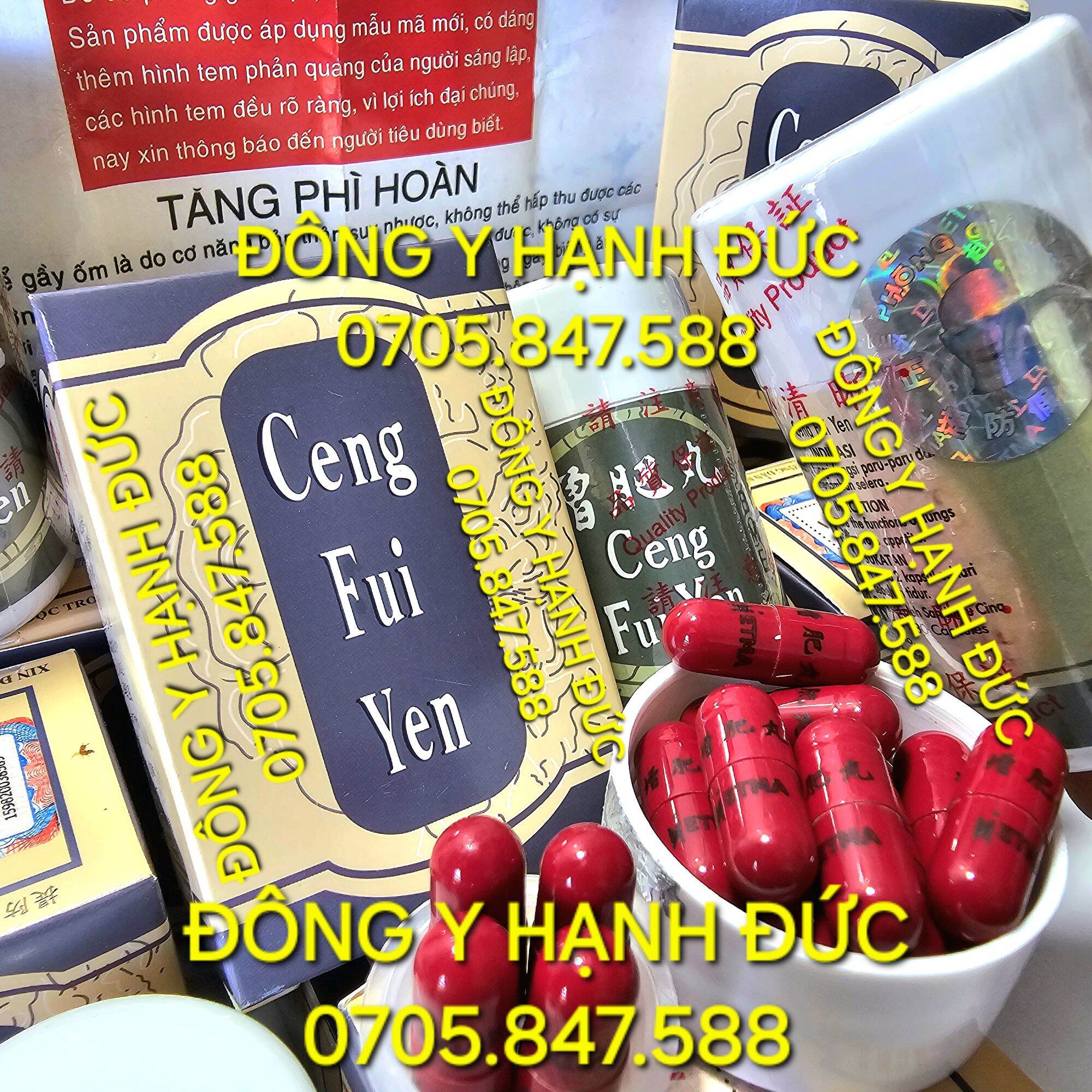 Tăng Phì Hoàn. Loại xịn Check mã QR. Ceng Fui Yen lọ 30 viên. Hỗ trợ tăng cân.