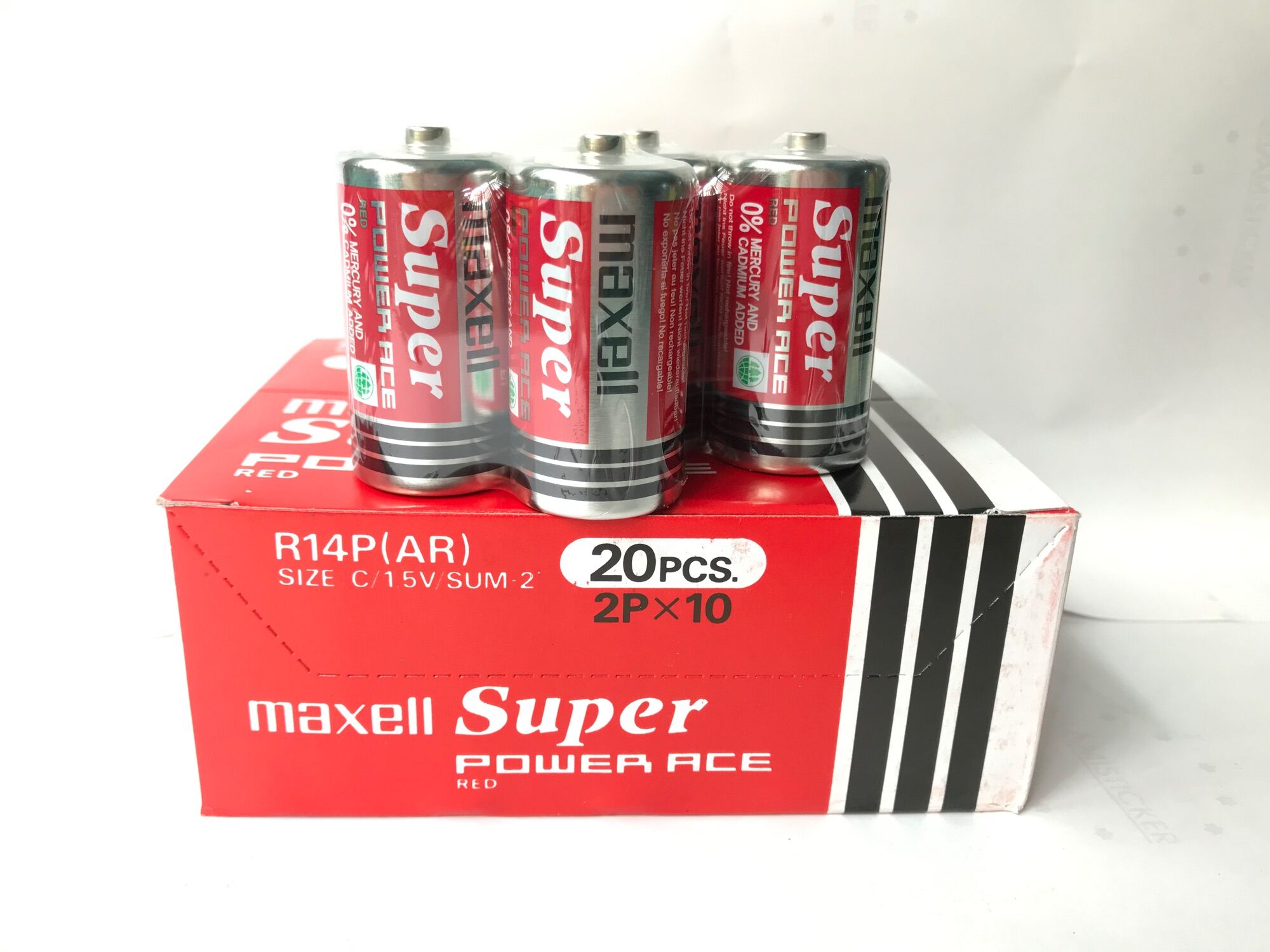 Vĩ 2 viên pin maxell trung r14p dùng cho bếp gas, thiết bị công nghiệp, đèn pin, máy quạt