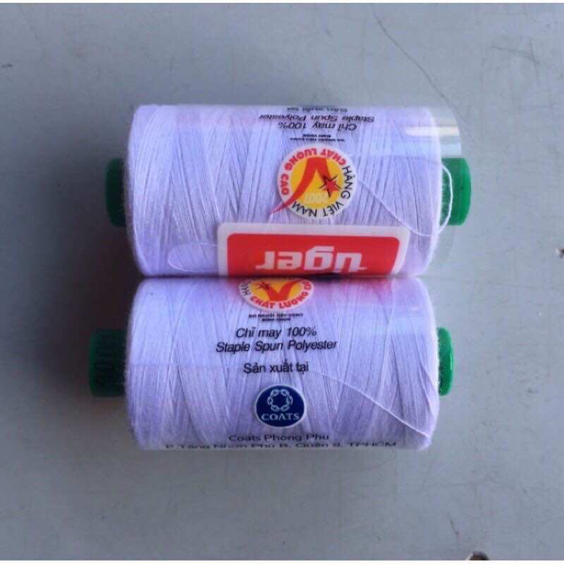 Set 2 cuộn chỉ tiger 900m màu đen và trắng có phân loại dễ lựa chọn