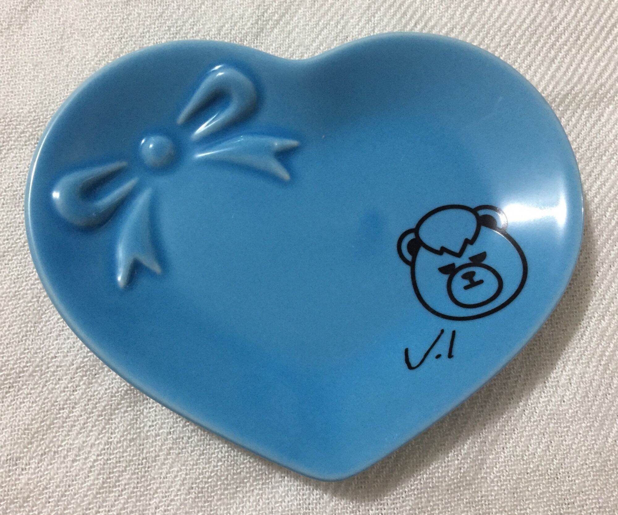 Đĩa gốm sứ hình tim 11,5cm x 9cm