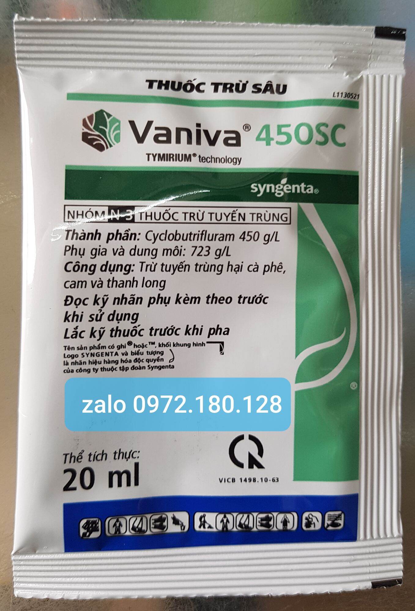 Vaniva 450Sc Nematode Insecticide for Coffee, Orange, and Dragon Fruit