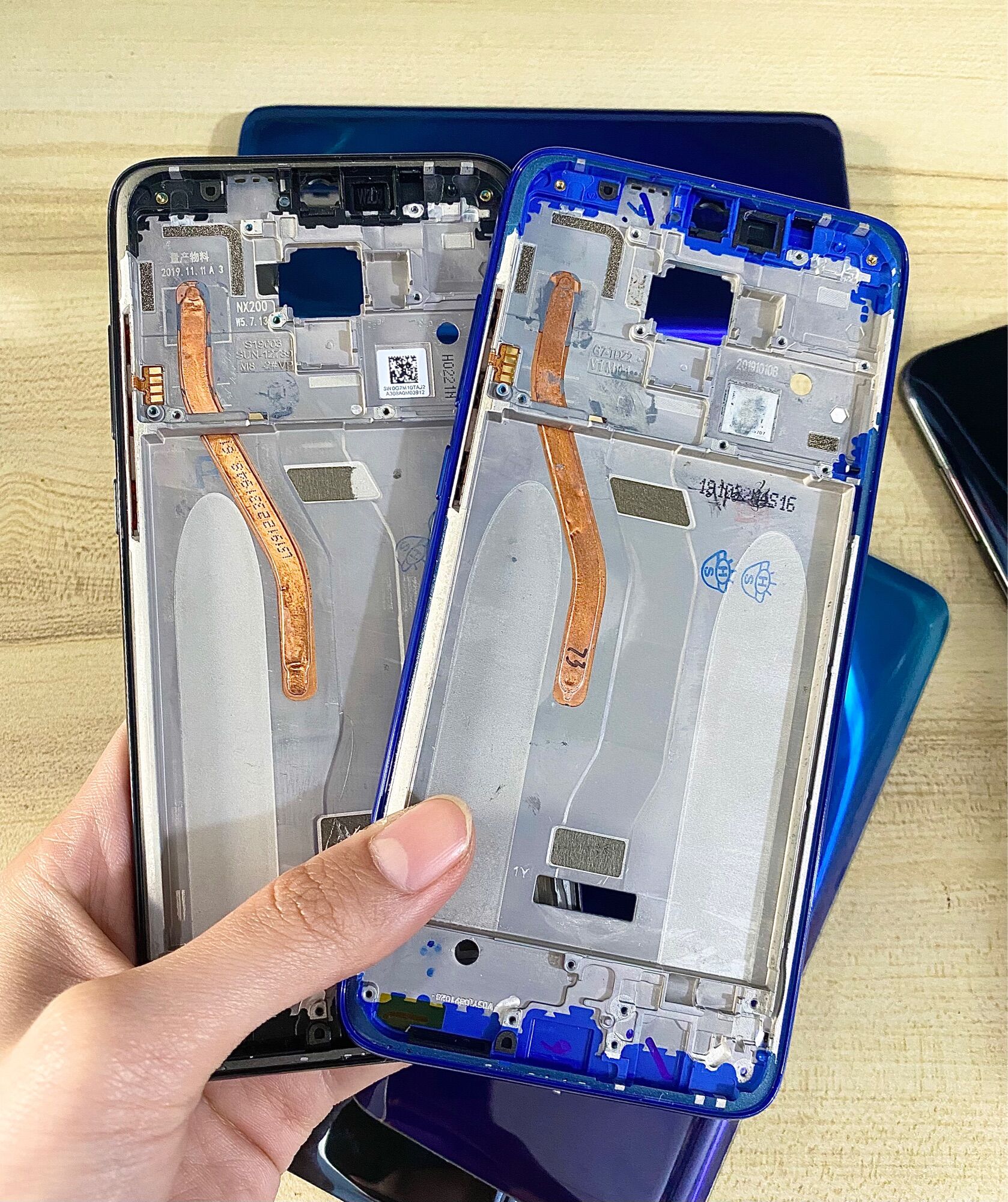 Bộ vỏ + sườn xiaomi redmi note 8 pro zin hàng cao cấp.