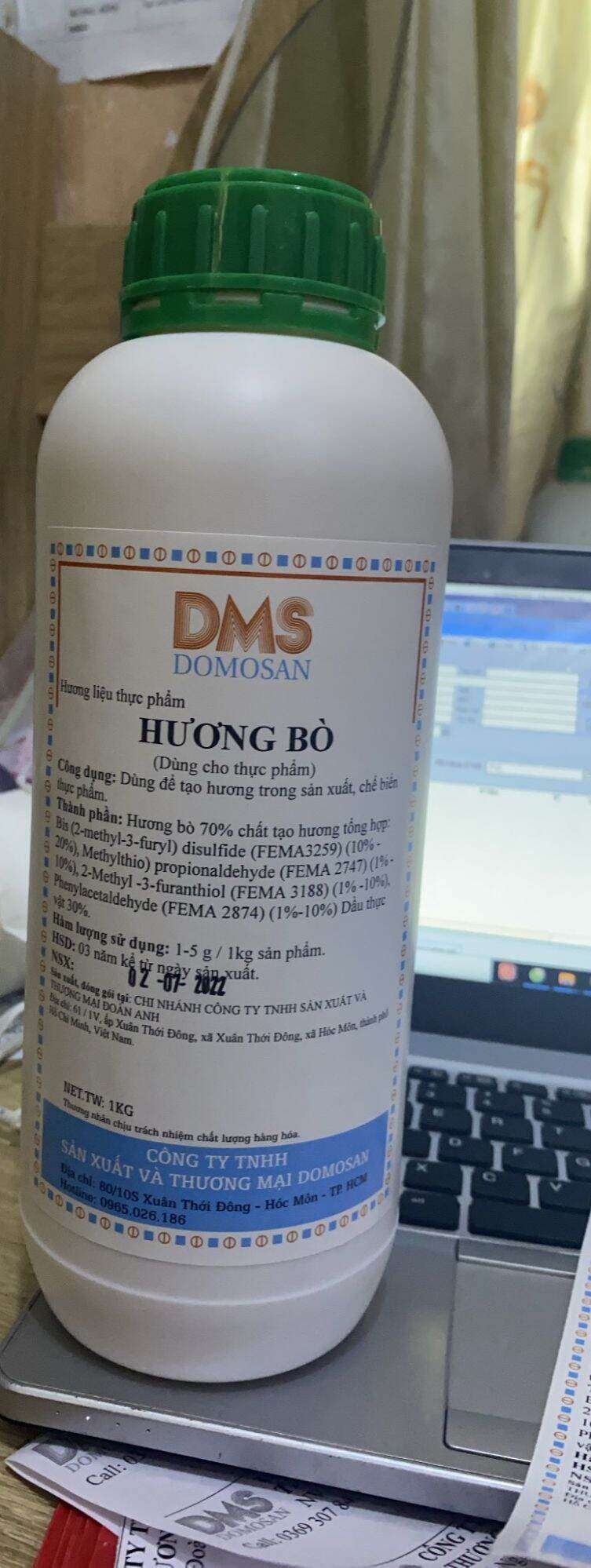 ( Hương Liệu An toàn) 1 Lít HƯƠNG BÒ DẠNG LỎNG DMS