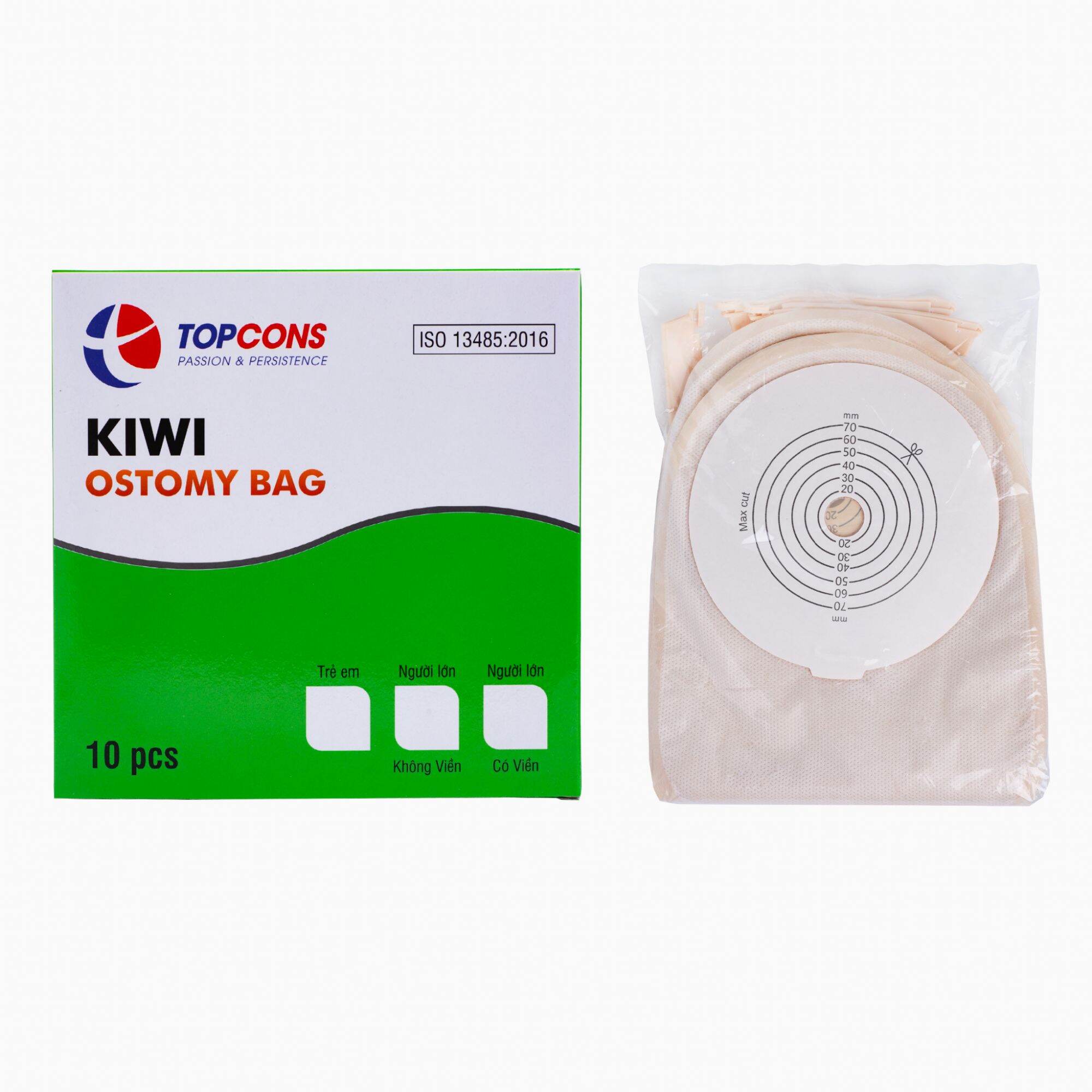 Combo 10 túi hậu môn nhân tạo Kiwi