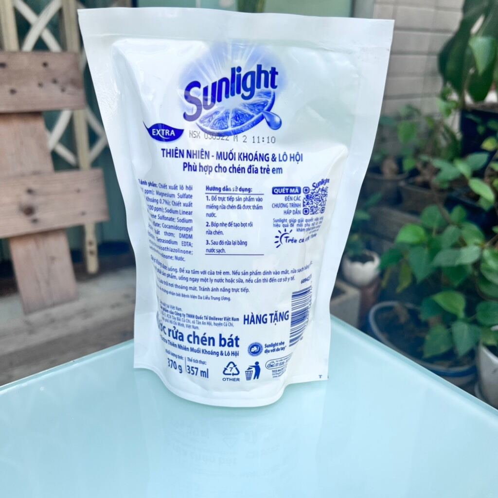 nước rữa chen sunlight muối khoáng 370ml