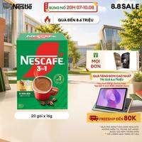 [FREESHIP TOÀN QUỐC] Hộp Cà phê Hòa tan NESCAFÉ VỊ RANG ĐẬM 20 gói Đậm Thơm Hoàn Hảo