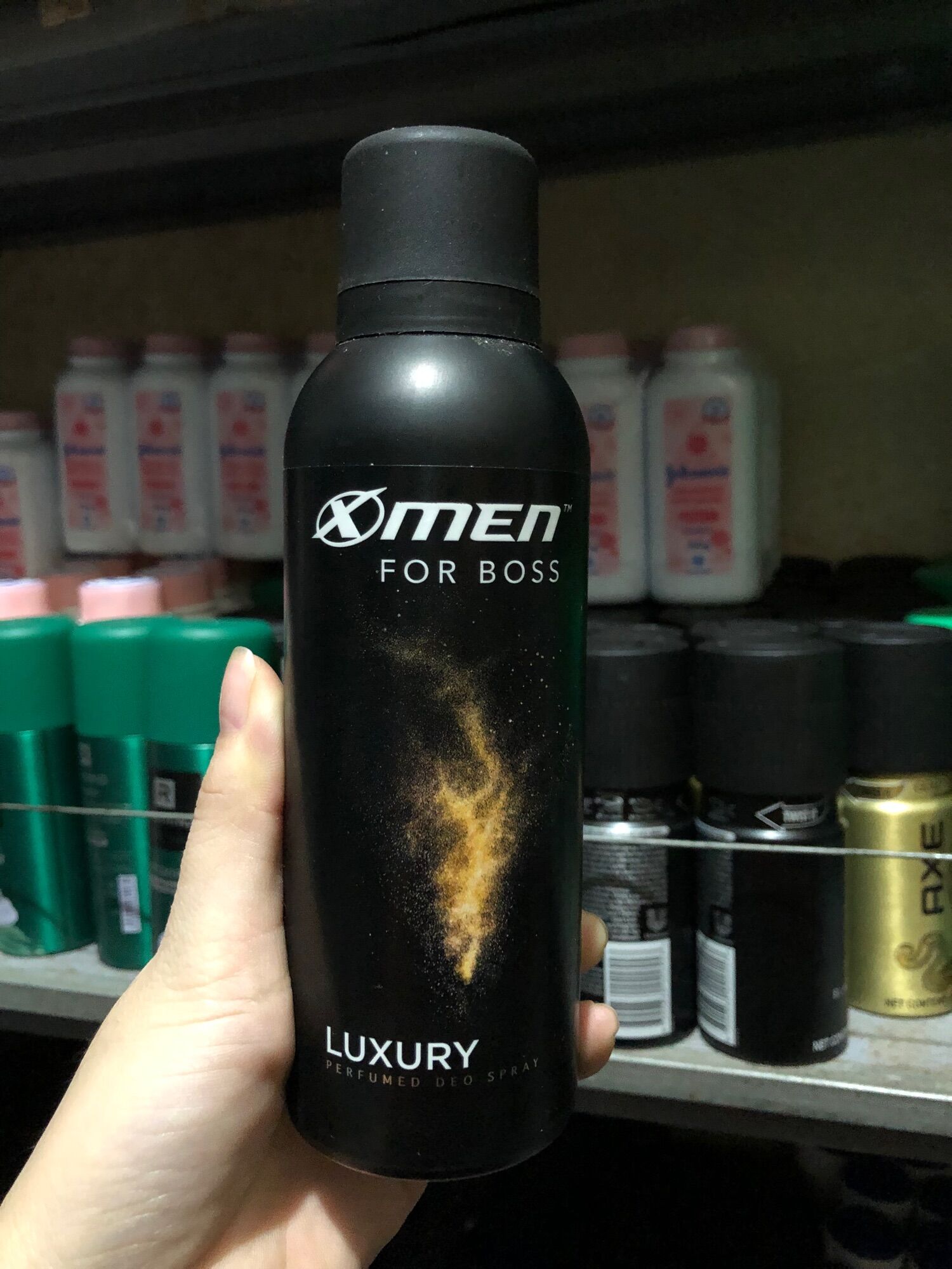 Xịt khử mùi toàn thân nam XMen For-Boss 150ml-màu vàng, xịt khử mùi hương nước hoa, giảm tiết mồ hôi, khô thoáng