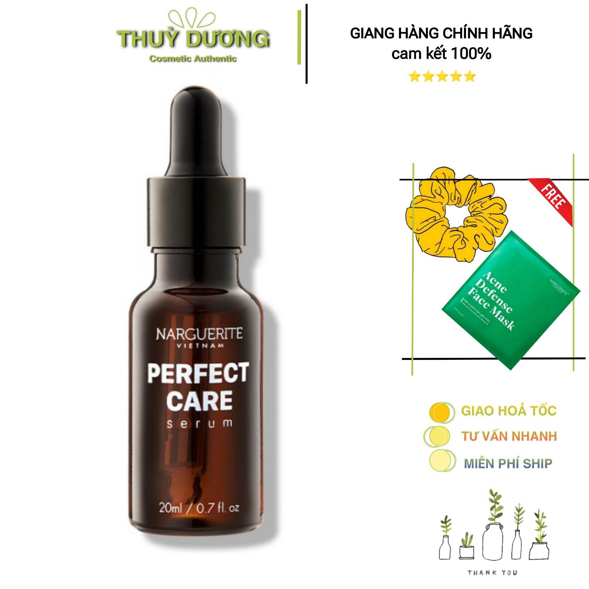 Serum ốc sên Perfect care Narguerite dưỡng trắng da phục hồi tái tạo da ( date 2026 mới nhất)