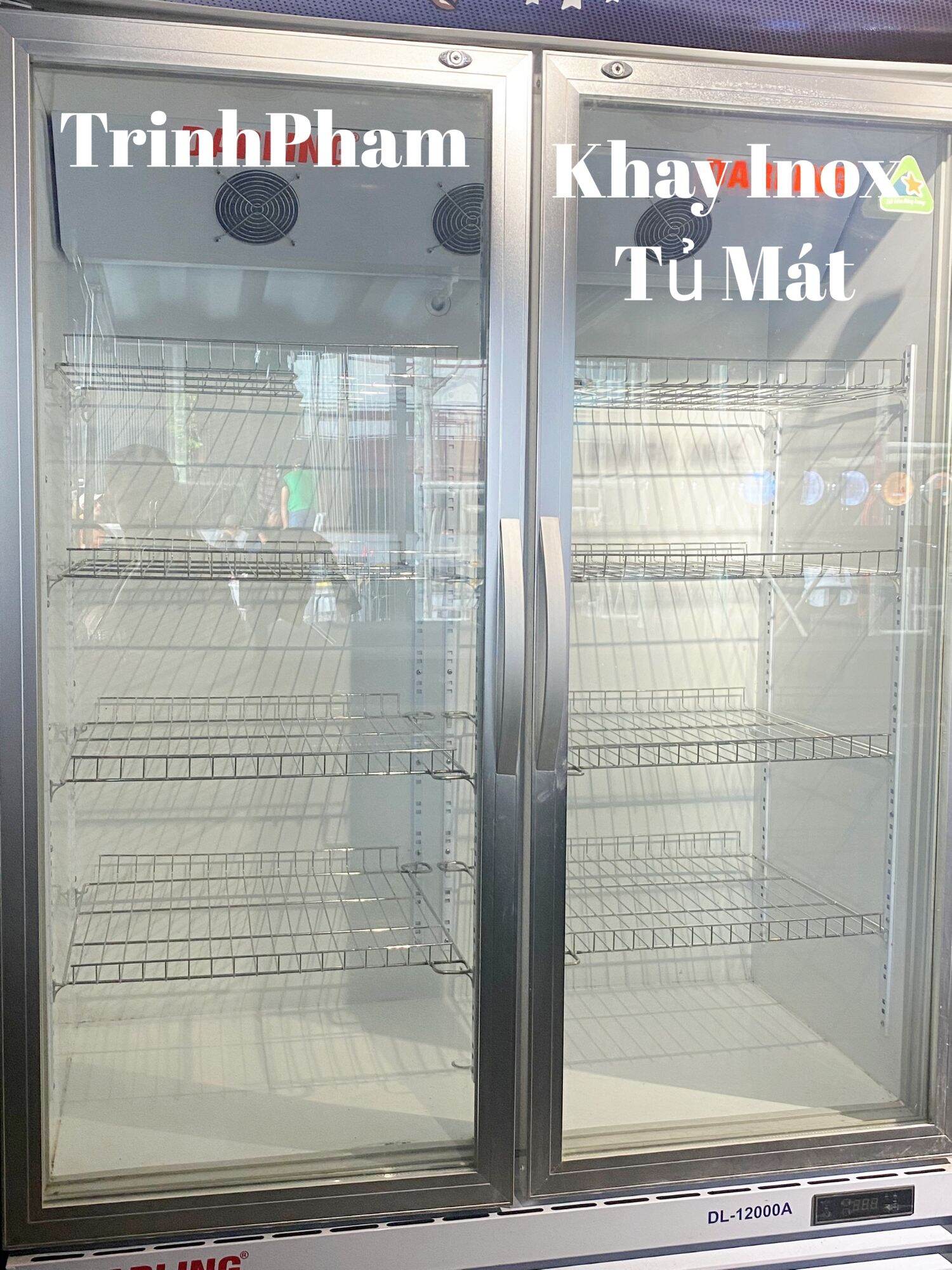 Khay inox tủ mát thay thế dùng cho tủ mát darling
