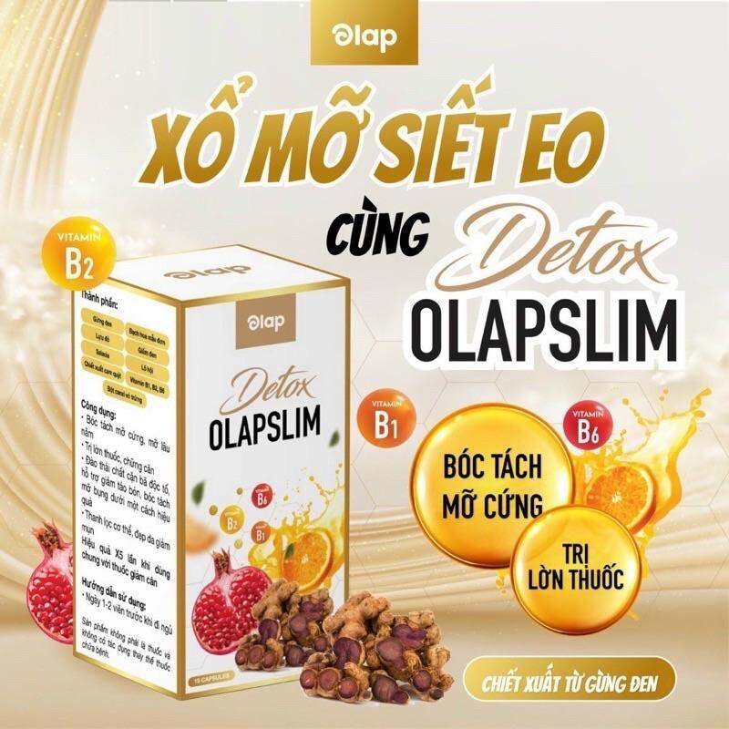 Detox tan mỡ ban đêm Olapslim hộp 15v
