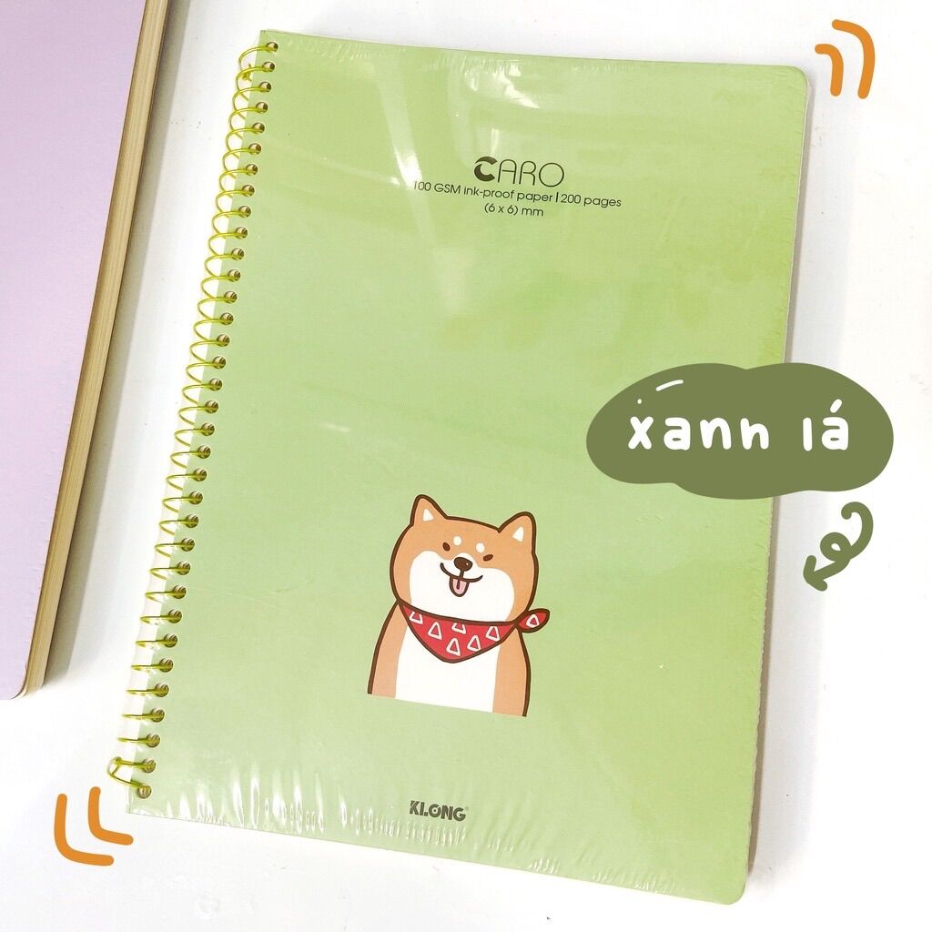 (KLONG) SỔ LÒ XO ĐƠN 200 TRANG KHỔ A4