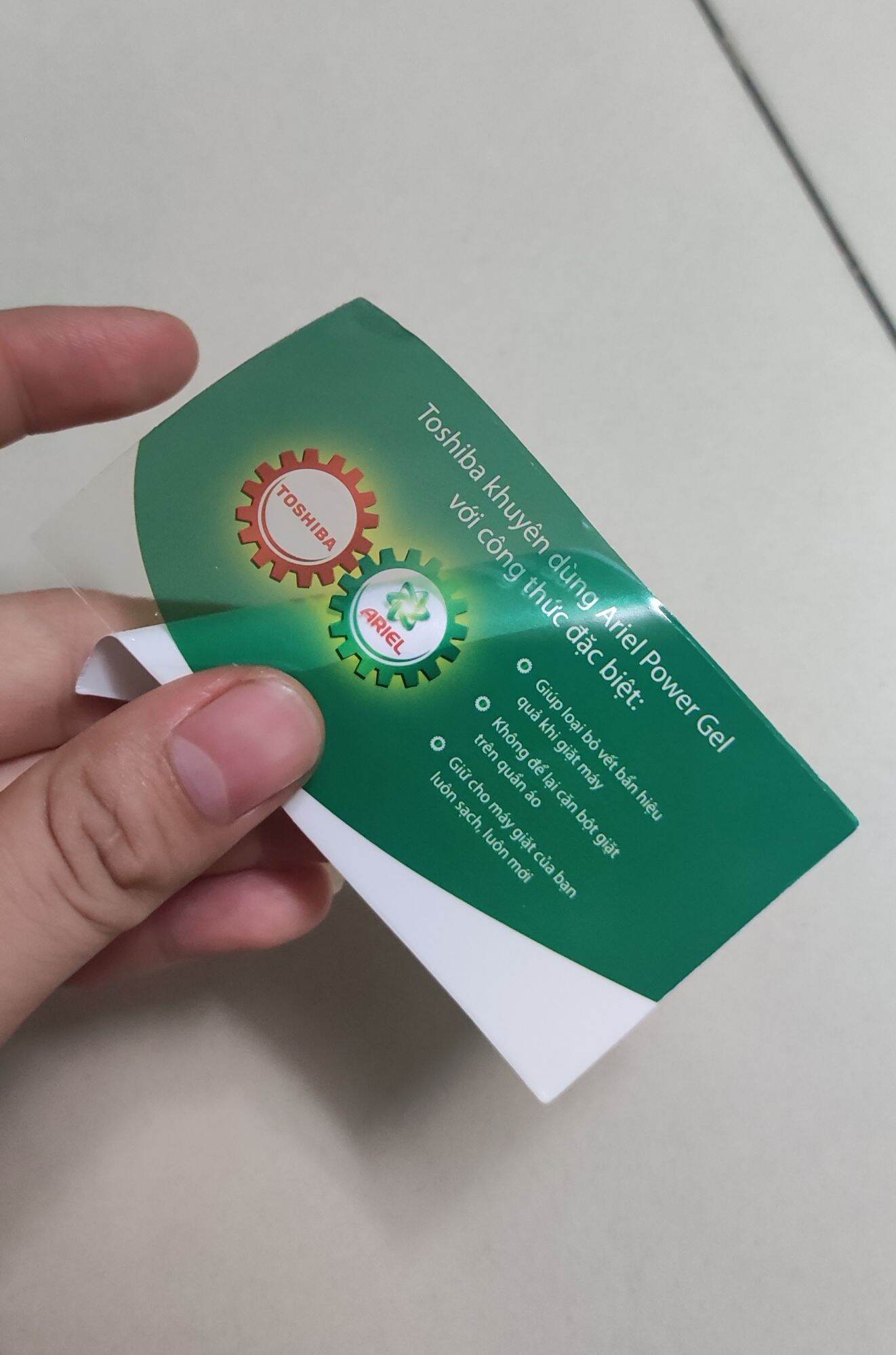 tem dán máy giặt