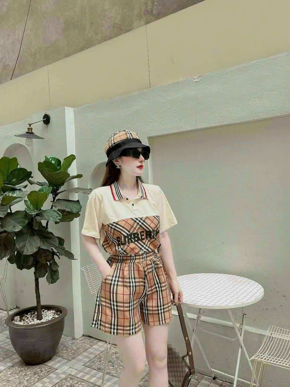 SÉT BỘ SHORT COTTON PHỐI 3D THÊU CAO CẤP