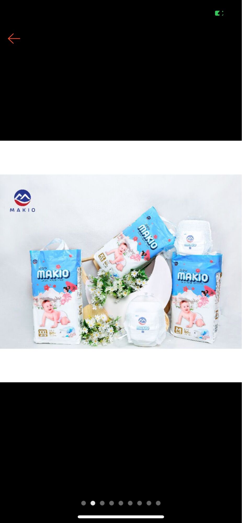 Bỉm quần nhật cao cấp MAKIO Size M,L,XL,XXL,XXXL 100M