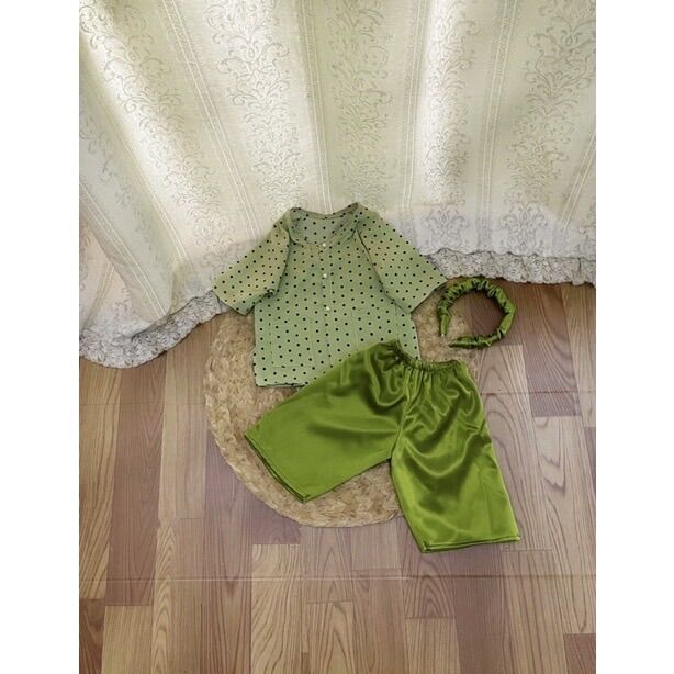 Silk Baby Romper, Baby Girl Polka Dot Romper in 3 Colors
