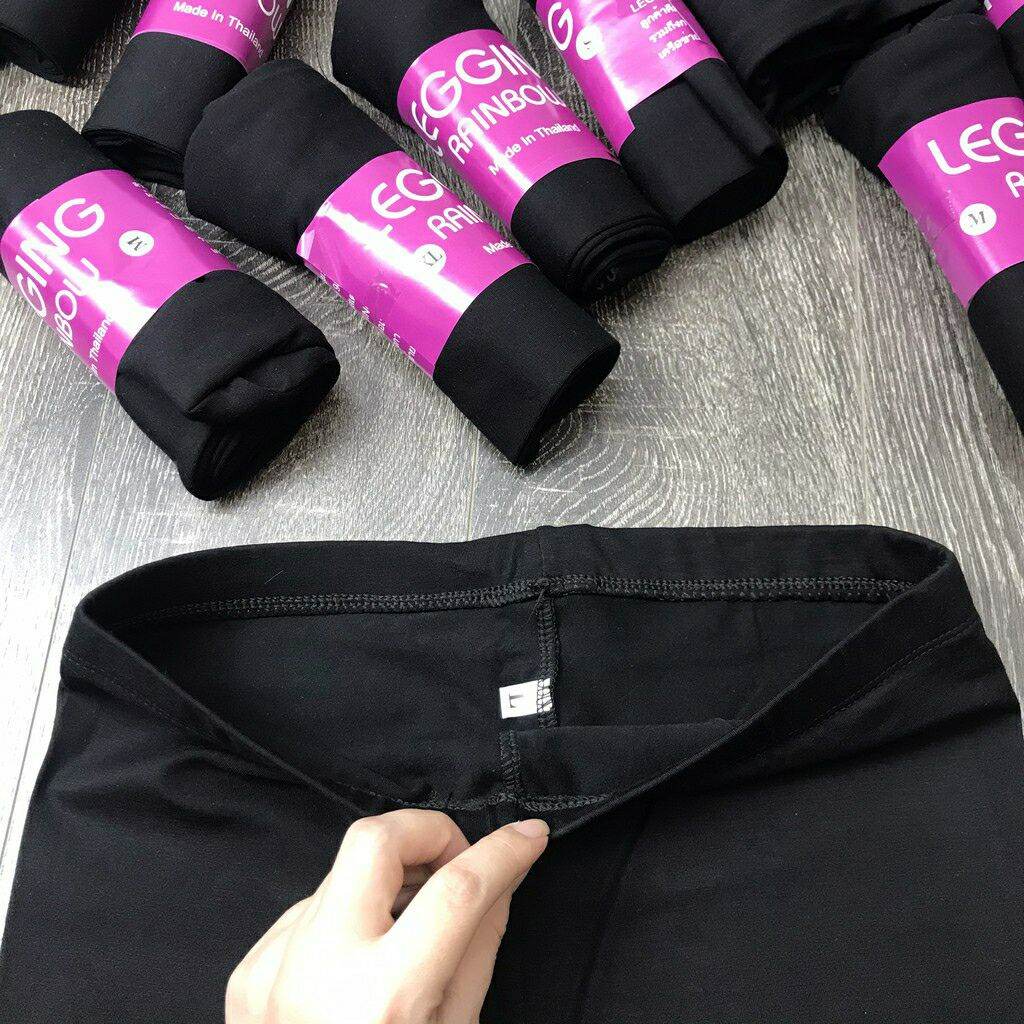 Quần legging ngố cạp chun