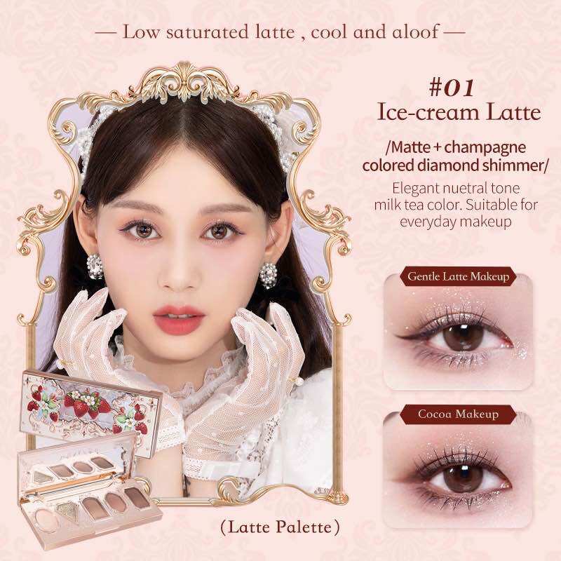 Bảng phấn mắt Strawberry 5 màu - Phấn mắt trái dâu 6g - Eyeshadow pallete