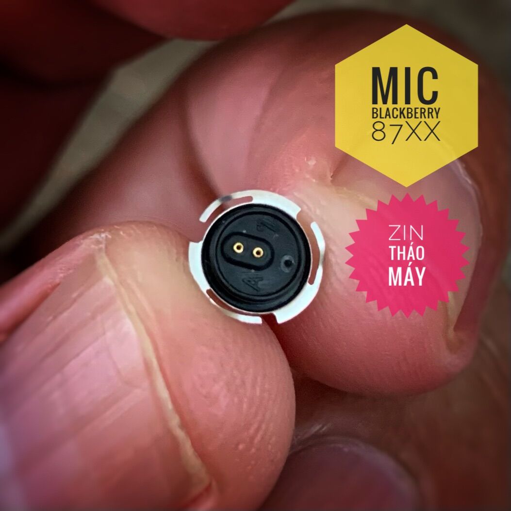 Blackberry 8700, 87xx hay bị hư mic hay mất tiếng khi thoại nên cần phải thay để hoạt động trơn tru. MIC Blackberry 87xx zin tháo máy chính hãng - ZIPOKA