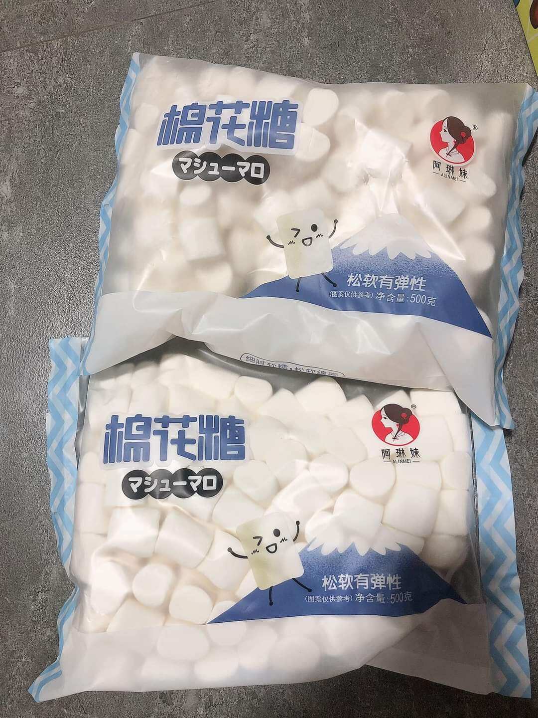 kẹo bông gòn MARSHMALLOW 1.000g (ib lựa mẫu)