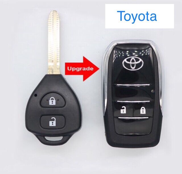 Vỏ chìa khoá độ gập TOYOTA 2 nút ( đời 2003 - 2014 ) xe Innova , Camry , Vios , Corolla , Fortune , Yaris , Hilux
