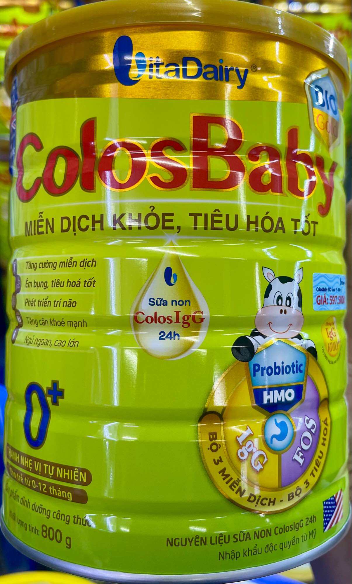 Sữa Colosbaby 0+ Bio 800g cho trẻ từ 0 đến 12 tháng