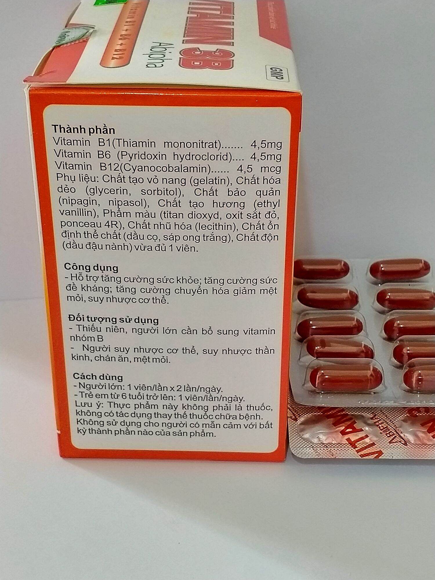 VITAMIN 3B Abipha Hộp 100 viên