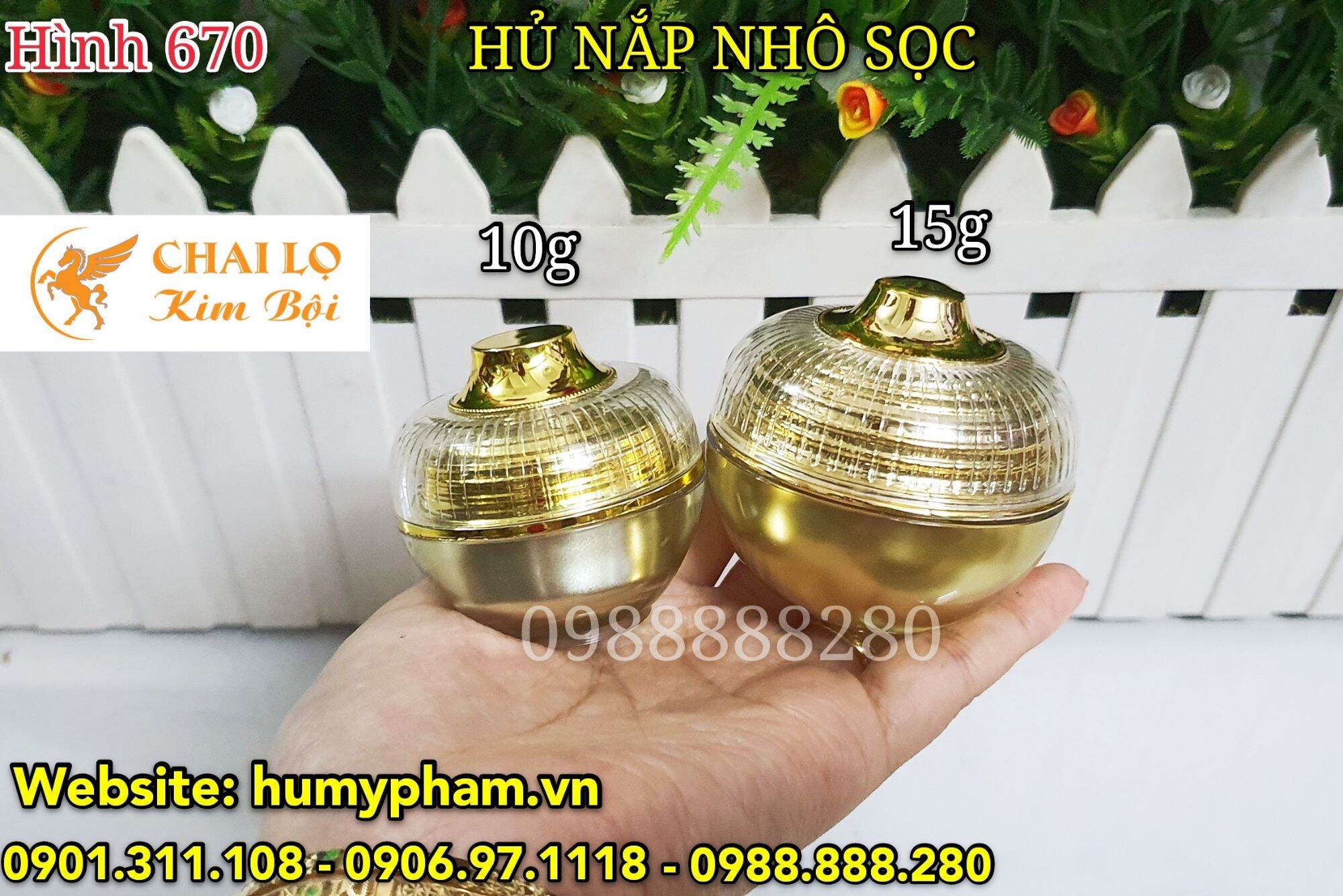 HỦ ĐỰNG KEM FACE - NẮP NHÔ 10g & 15g