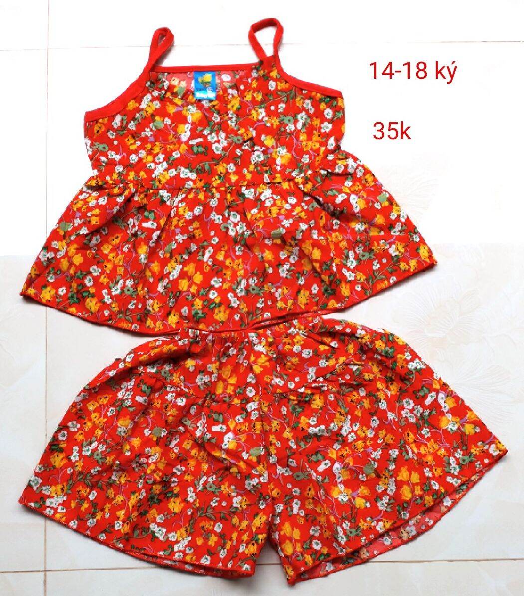 Bộ lụa cho bé gái từ 12 đến 25 kg