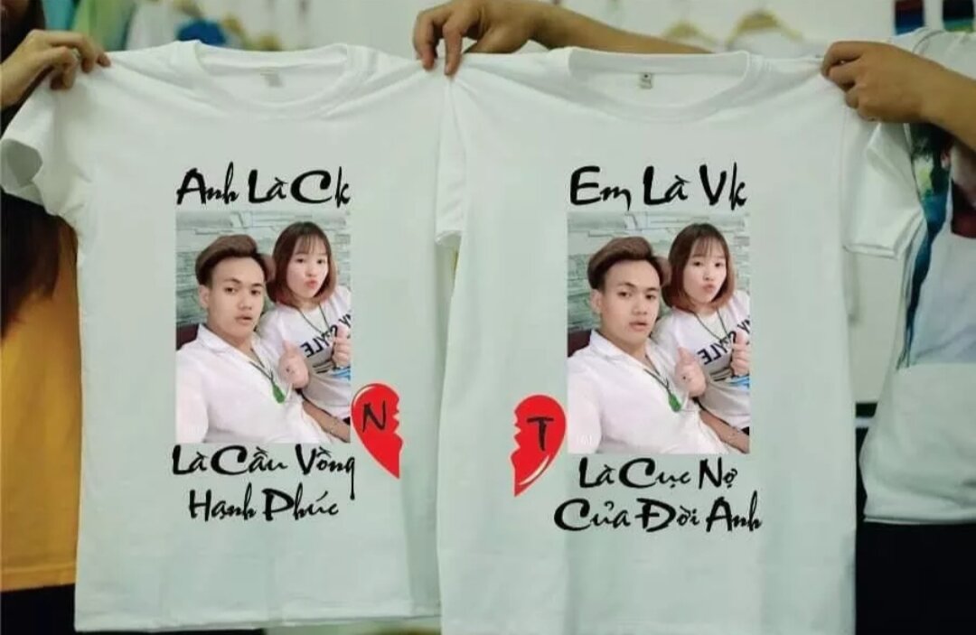 (HCM) áo thun CẶP ĐÔI in hình siêu nét( LƯU Ý KHÁCH ĐẶT HÀNG CHỌN MÀU VÀ GỬI HÌNH QUA TIN NHẮN CHÁT CHO SHOP)_ thời trang LEDU