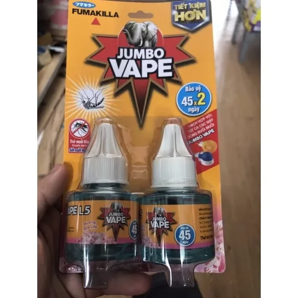 Bộ đôi tinh dầu đuổi muỗi Jumbo Vape hương lily