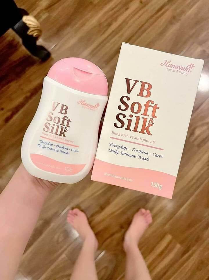 Dung dịch vệ sinh hanayuki vb soft silk 150g chính hãng.