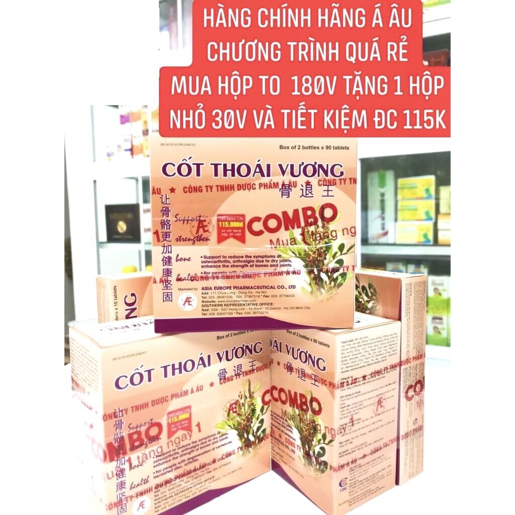 Cốt thoái vương hộp lớn 180viên