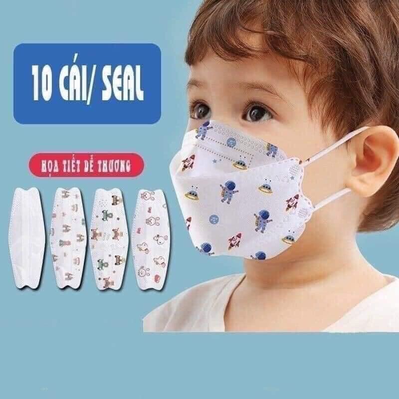 Khẩu trang y tế em bé, khẩu trang kf94 ak mask cho bé