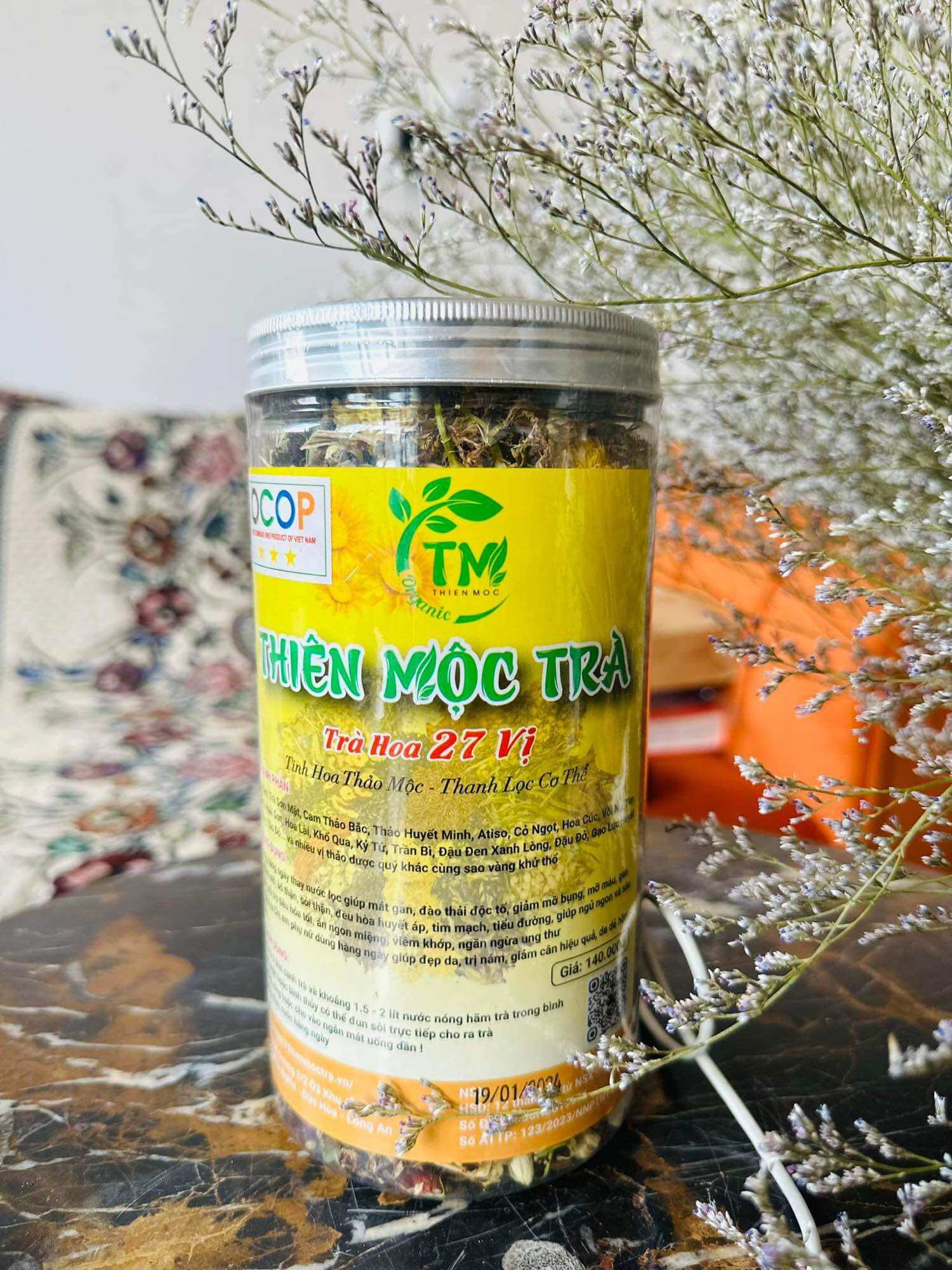 Mua 3 tặng 1 trà thanh nhiệt 27 vị 500g hộp
